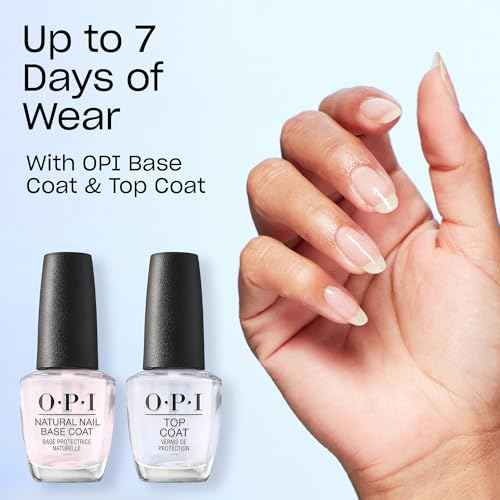 OPI Nail Lacquer Nail Polish | Sheer Light Nude Pink Cr?me Chip Resistant Nail Polish | Fast Drying, No Streaks