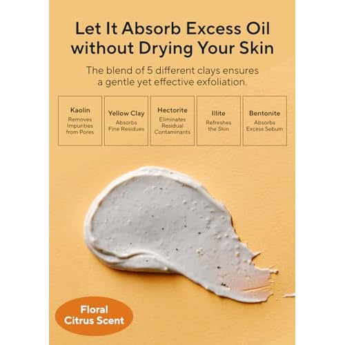 AROMATICA Glow Vita Facial Scrub Orange & Neroli ? Vitamin C Gentle exfoliating face wash for sensitive skin - Gently Scrub and Cleans Blackheads, Whiteheads, Pore Dirt for a Fresh Glow (5.07 Fl Oz)