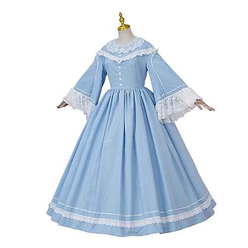 Women's Victorian Civil War Dress Costume Vintage Reenactment Historical Dresses Southern Belle Costumes Ball Gown