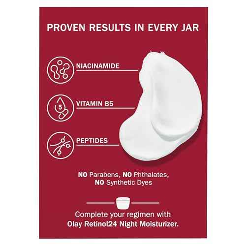 Olay Niacinamide Face Moisturizer, Firming Cream for Women, Non-Greasy - Anti-Wrinkle, Anti-Aging, Hydrating, Renewing, Stronger Skin Barrier, Smooths - Peptides, 1.7 Oz