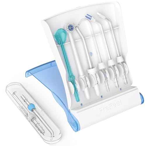 Replacement Heads for Waterpik, Replacement Picks for Water Pik Water Flosser (8 Tips Combo + Storage Case + Travel Case)