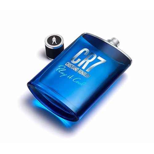 CR7 Play It Cool Cristiano Ronaldo - Eau De Toilette Cologne Scent for Men - With Mandarin, Bergamot, Lavender, and Musk - From Cristiano Ronaldo's Original Men's Fragrance Collection - 3.4 oz