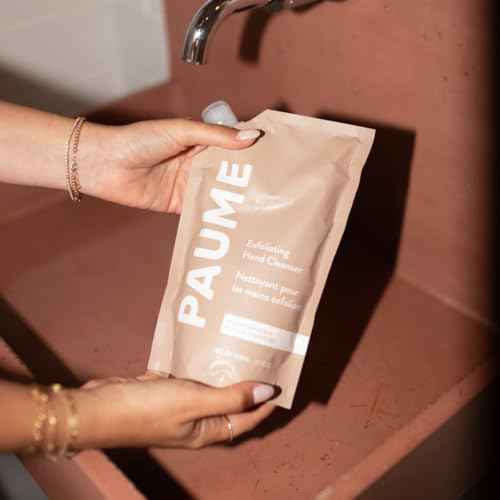 PAUME Exfoliating Hand Cleanser, Silicon Free, Paraben Free, Vegan, Exfoliating Soap with Essential Oils, Hydrating Hand Soap for Gentle Cleanse (17 Fl Oz)