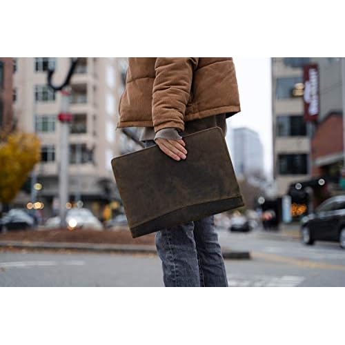 Leather Business Portfolio with Luxury Pen Business Personal Organiser Folder Full Grain Leather padfolio by KomalC (Buffalo Distressed Tan)