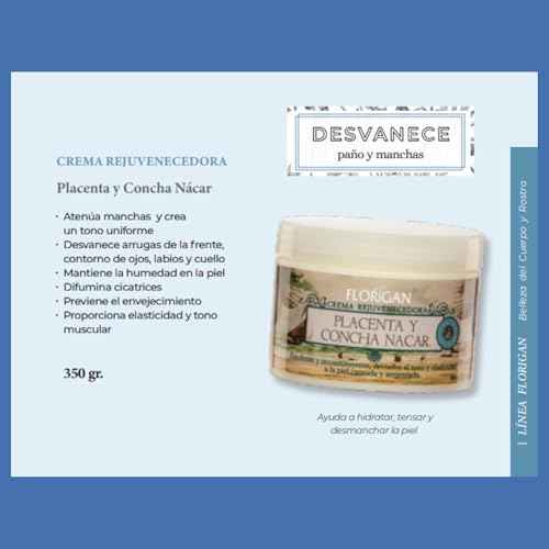 Florigan Rejuvenating Facial Cream Placenta y Concha Nácar 350grs (1)