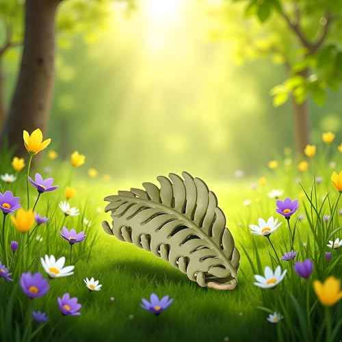Hair Clip, 1Pc Green Leaf-shaped Hair Clip with Many Teeth, Big Claw Clips, 3.5 Inch, Non slip Leaves Hair Catch Barrette Jaw Clamp Hairpins for Women Girls, Hair Accessories