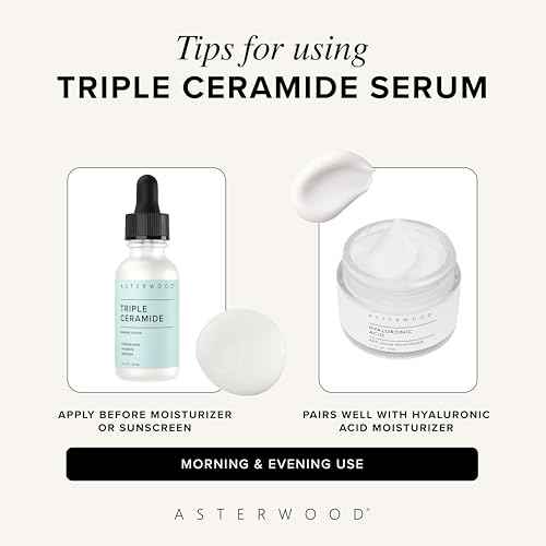 Asterwood Ceramide Barrier Repair Serum - Hydrating, Calming, & Barrier-Restoring Skin Facial Serum - with Triple Ceramide Complex, Squalane, Hyaluronic Acid - Fragrance-Free, Cruelty-Free - 1 Fl Oz