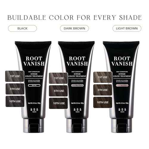 Color Treatment for Gray Coverage ? Subtle, Gradual Semi-Permanent Hair Color ? Hydrating, Sulfate-Free, Ammonia-Free, Vegan Color Depositing with 31 Botanical Extracts (Dark Brown)