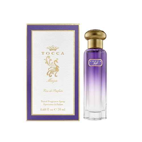 Tocca Women's Perfume, Maya Fragrance, 0.68 oz (20 ml) - Warm Floral, Wild Iris, Blackcurrant, Patchouli Heart - Hand-Finished Bottle