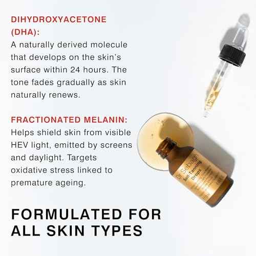 Dr Sebagh Self-Tanning Drops (0.68 fl oz) - Customizable Self Tanner Drops for Face - Streak-Free, Scent-Free Face Tan Drops - Natural Golden Glow Sunless Tanning Drops for Radiant Skin