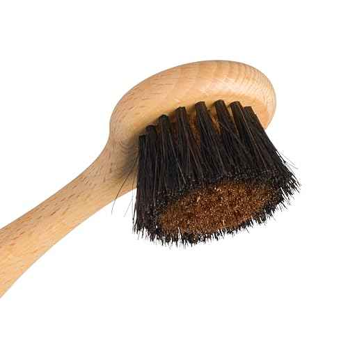 Redecker Ionic Face & Body Brush ? Oiled Beechwood Handle, Bronze Wire & Horsehair Bristles for Circulation, Detox & Skin Revitalization ? Sustainable, Spa-Like Daily Care, Made in Germany