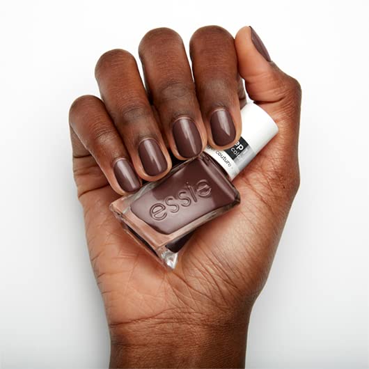 Essie Gel Couture Long-Lasting Nail Polish, 8-Free Vegan, Raisin Brown, All Checked Out, 0.46 fl oz