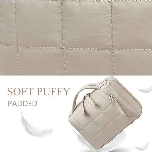 Bluboon Makeup Bag Zipper Pouch Travel Portable Cosmetic Bag Organizer for Women and Girls