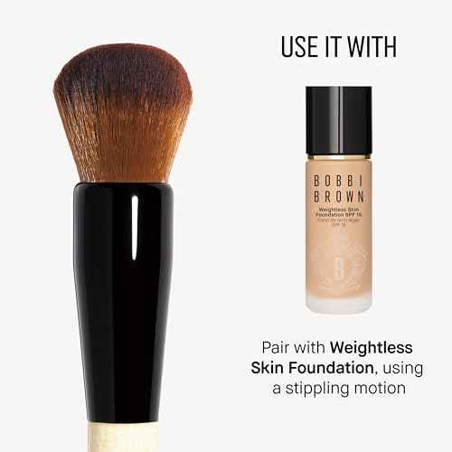 Bobbi Brown Foundation & Concealer Brush | Full Coverage & Touch-Up Makeup Brushes for Blemishes, Dark Circles & Seamless Blending