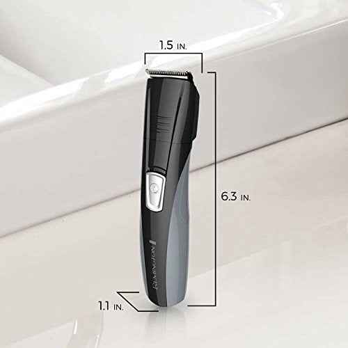 Remington Head to Toe Advanced Rechargeable Powered Body Groomer Kit, Beard Trimmer (10 Pieces), 6.3 Inch, Black