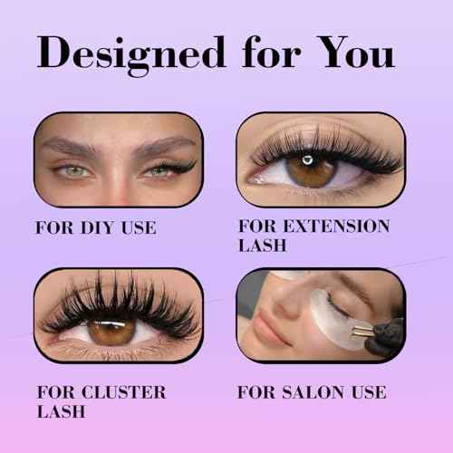 Cluster Lash Glue Lasts for 2-3 Weeks and Waterproof Lash Extension Glue Strong Hold and No Fume 5ml