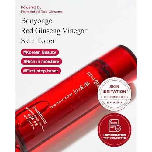 Bonyongo Red Ginseng Vinegar Skin Toner ? Refreshing & Moisturizing Face Toner for Smooth, Youthful Skin - with Fermented Red Ginseng - Korean Skincare, 5.07 fl.oz.