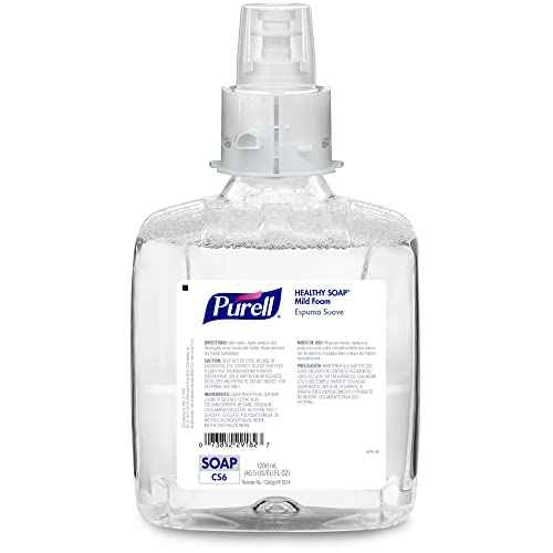 PURELL Brand HEALTHY SOAP Mild Foam CS6 Starter Kit, 1-1200 mL Brand Healthy SOAP Mild Foam Refill + 1 CS6 Graphite Automatic Soap Dispenser (Pack of 1) ? 6574-1G - Manufactured by GOJO, Inc.