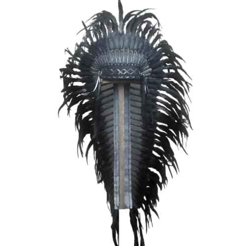 Theworldoffeathers Extra Long Feather Headdress - Indian Headdress Inspired - Headdresses