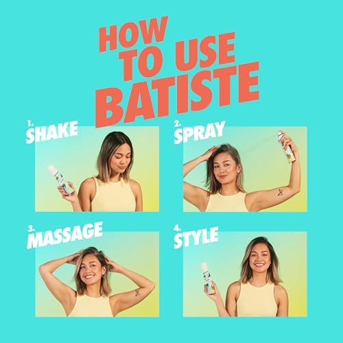 Batiste Dry Shampoo, Bare Fragrance, Refresh Hair and Absorb Oil Between Washes, Waterless Shampoo for Added Hair Texture and Body, 5.71 oz