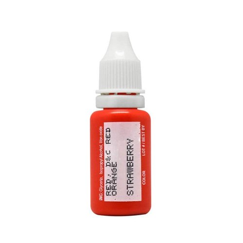 BIOTOUCH Micropigment STRAWBERRY Pigment Color Permanent Eyebrow Makeup Microblading Eyebrow Shading Micropigmentation Cosmetic Tattoo Ink Lip Eyeliner Ombre Feathering Hair Stroke LARGE Bottle 15ml