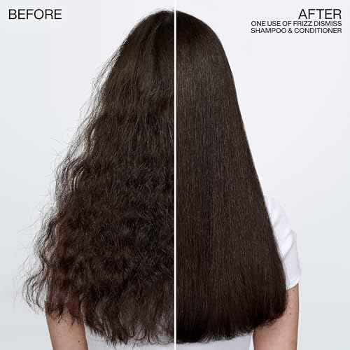 Redken Frizz Dismiss Shampoo For Frizzy Hair - Provides Smoothness & Shine, Weightless Frizz Control, Sulfate-Free
