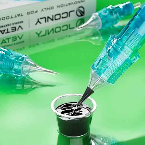 VETAR TATTOO CARTRIDGE NEEDLES - 20Pcs Tattoo Needles #10 Bugpin 3 Round Liner Tattoo Cartridges 1003RLL Tattoo Needles Diameter 0.30mm Long Taper 5.5mm Cartridges