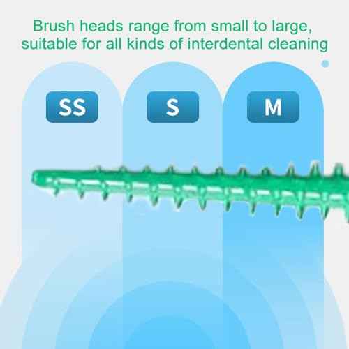 300 Pieces Dual-Use Interdental Brushes Soft Silicone, Disposable Dental Picks,Premium Dental Floss Picks for Effective Teeth Cleaning(200pcs Green+100pcs Blue)