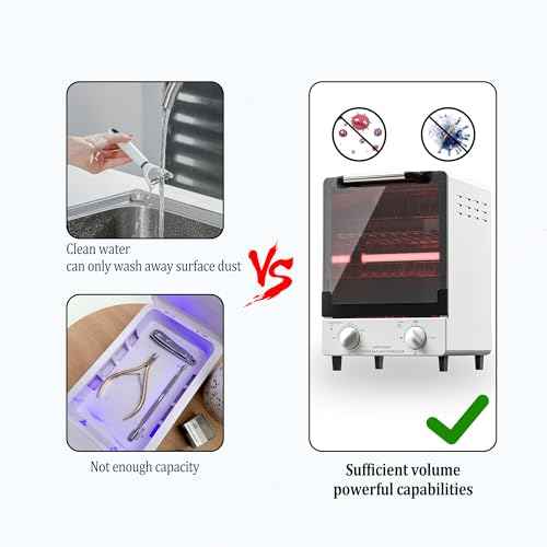 High Temperature Sterilizer, Large Capacity Dry Heat Stainless Steel Sterilizer with Temp and Timer Control, Max timing 60min, Max temperature 250¡É (482¢µ), With Stainless Trays, 110V power