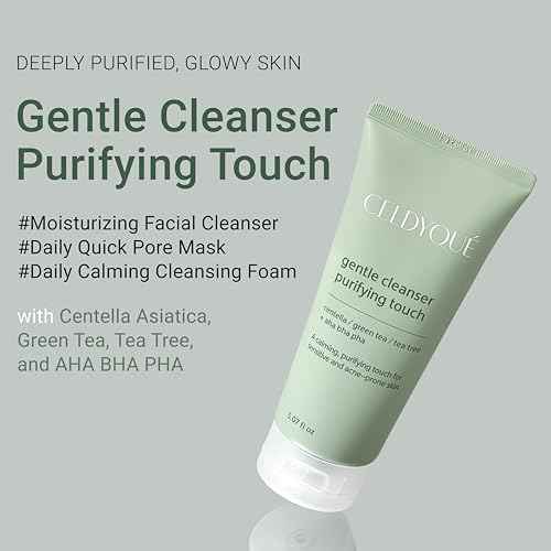 Gentle Cleanser Purifying Touch ? Centella, Tea Tree & Green Tea | AHA BHA PHA Exfoliating Face Wash for Sensitive, Acne-Prone Skin | Calming, Pore Purifying Korean Cleansing Foam, 5.07 fl oz