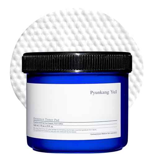 PYUNKANG YUL Essence Toner Pad with Astragalus Root, Houttuynia Cordata, Willow Bark, Centella Asiatica, Ceramide, Nourish Moisturizes, Removes Dead Skin Cells, Korean Face Skin Care 70ea, 4.73fl.oz.