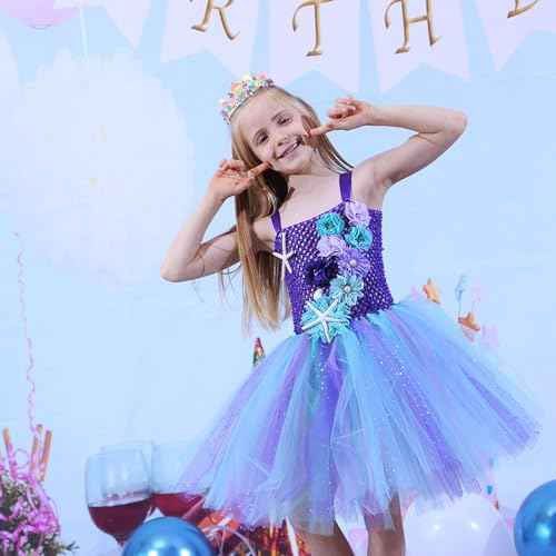 CIEHER Mermaid Tiara for Costume & Birthday Decorations