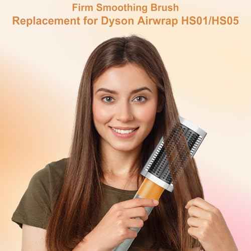 Firm Smoothing Brush for Dyson Airwrap, Hair Stying Drying Comb for Frizee-Prone Hair to Smoothing and Straight, Replacement Attachment for Part No.971892-08
