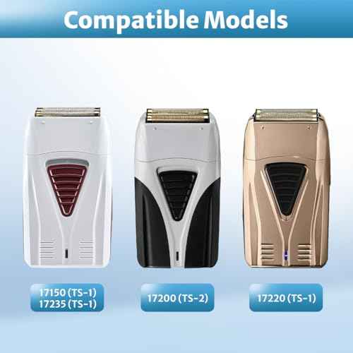 Foil Shaver Replacement Foil Compatible with Andis Foil Shaver TS1 (17150, 17235, 17220) and TS2 (17200), 1Pack