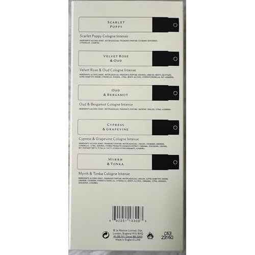 Jo Malone Cologne Intense Discovery Collection 5 Mini Perfume * 1.5ml Each