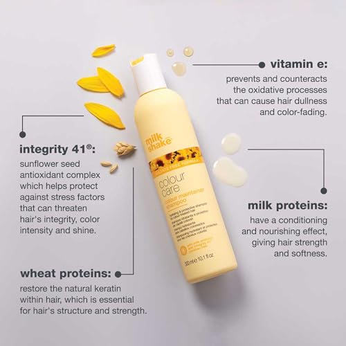milk_shake Color Maintainer Shampoo Vegan formula for Color-Treated hair Preserves tone & softness with Soy Protein & Hyaluronic acid