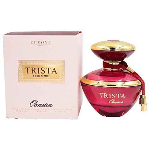 Dumont TRISTA OBSESSION POUR FEMME - Eau De Parfum - 3.4oz - Luxury Perfume for Women & Girls - Floral, Fruity, Musk & Feminine Fragrance -Long Lasting Cologne Mist & Body Spray - for Her