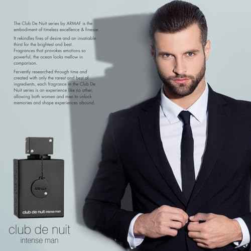 Armaf Club De Nuit Intense Man Eau De Toilette, 3.6 Ounce, woody spicy