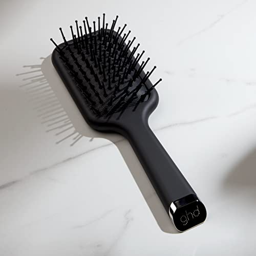 ghd The All-Rounder Paddle Hair Brush ¡ª Detangling Hair Brush for Thick Hair ¡ª Broad Flat Base to Create Straight and Sleek Blow-Dries ¡ª Set Your Style, Brush Out Waves, and Add Texture ¡ª Black