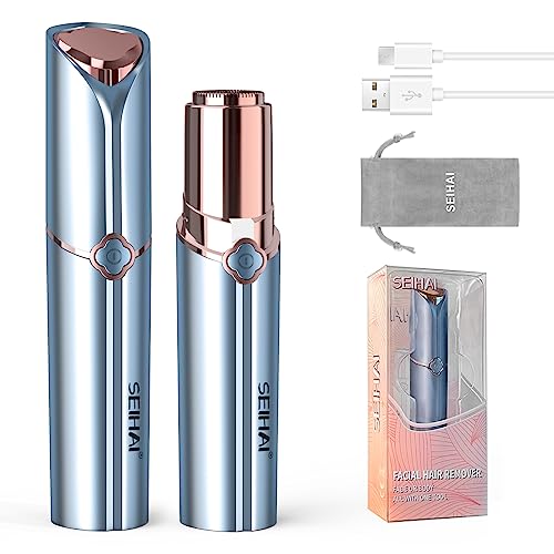 SEIHAI Hair Removal Device(2023), Facial Hair Removal for Women, Rechargeable Hair Remover for Women, Facial Hair Remover for Face, Upper Lip, Chin, with a Branded Storage Bag