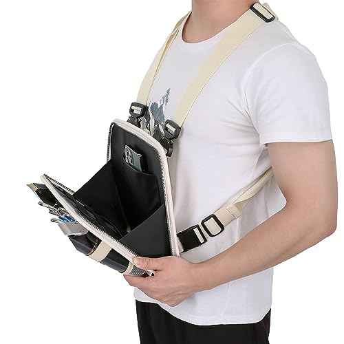 Leather Fashionable & Functional Chest Rig Bag for Barbers, Stylish Haircut Tools Storage Chest Bag for Barber
