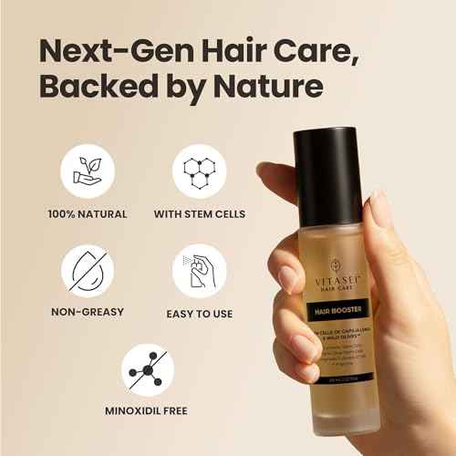Vitasei Hair Booster 2 Fl Oz (2 Pack) ? Hair Revitalizing Serum with Capilia Longa, Wild Olive Stem Cells & Arginine ? Peptide-Enriched Hair Tonic Supports Thicker, Stronger Hair ? For Women & Men