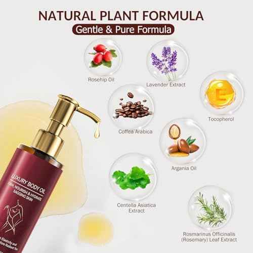Body Firming Oil Glow-Remedy body oil for women,Body Oil After Shower Tightening&Hydrating Treatment for Arms,Legs,Stomach&Body,Natural Firming Oil for Dry Skin,Non-Greasy Body Serum-(4.06 Fl. Oz)