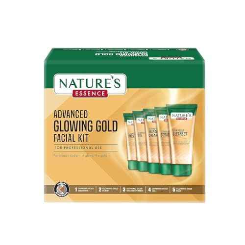 Nature's Essence Glowing Gold Facial Kit, 500 grams (5X100 grams)