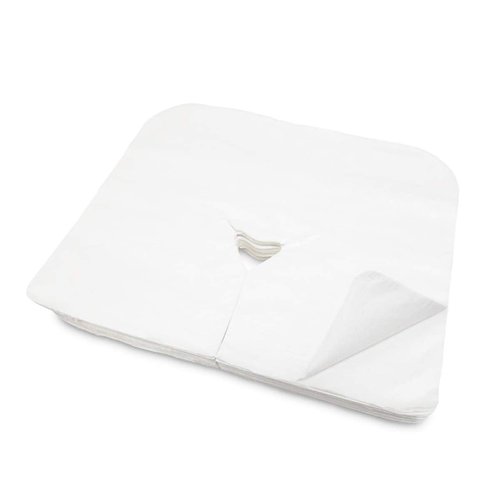 ZMDREAM Pack of 170 Disposable Fitted Massage Table Sheets and Flat Face Cradle Cover White
