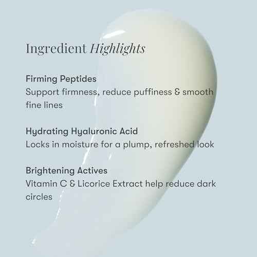 Daily Practice by Dr. B Firm and Restore Eye Cream - Anti-Aging Under Eye Cream with Peptides & Hyaluronic Acid - Brightening, Hydrating for Dark Circles & Puffiness - Paraben & Phthalate-Free - 15ml