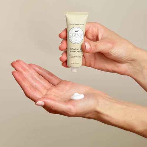 Dionis Goat Milk Skincare Assorted Scented Hand Cream 3 Pack, 2.5oz Travel Size Self Care Moisturizing Lotion For Women, Vitamins & Minerals Hydrate Dry Skin - Cruelty Free, Paraben Free
