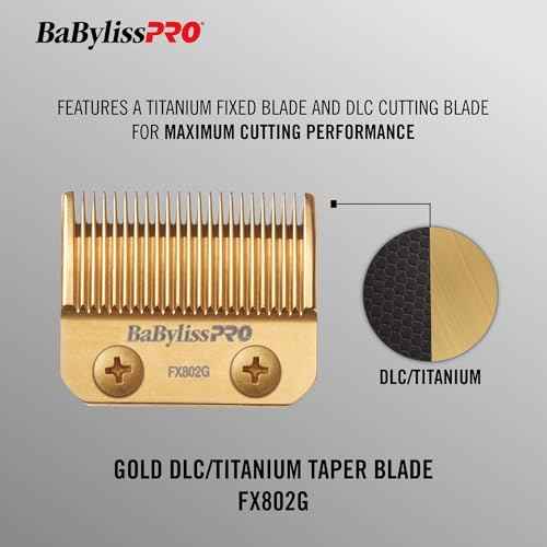 BaBylissPRO Replacement Taper Clipper Blades for FX870, FX825, FX673 Clippers and most 2-hole blade systems