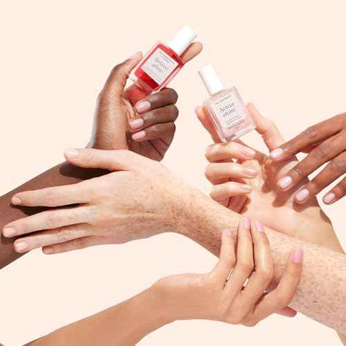 Manucurist Rainbow Active¢â Full Range 5-Pack Gift Set - Nail Care & Polish Set - No Lamp - 5 Treatment Nail Polish : Glow Raspberry, Glow Blueberry, Shine, Smooth, Bright - Christmas Gifts for Women