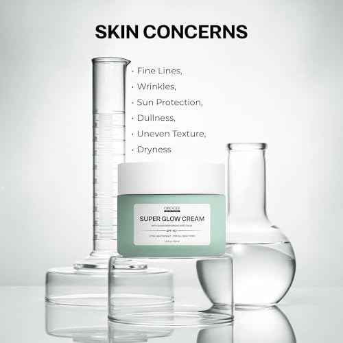 Super Glow Cream with Sunscreen SPF 40+, Lightweight Face Moisturizer with Sun Protection, 5-in-1 Skin Care Benefits 1.8 oz